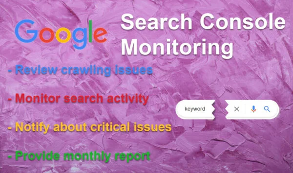 Google search console monitoring