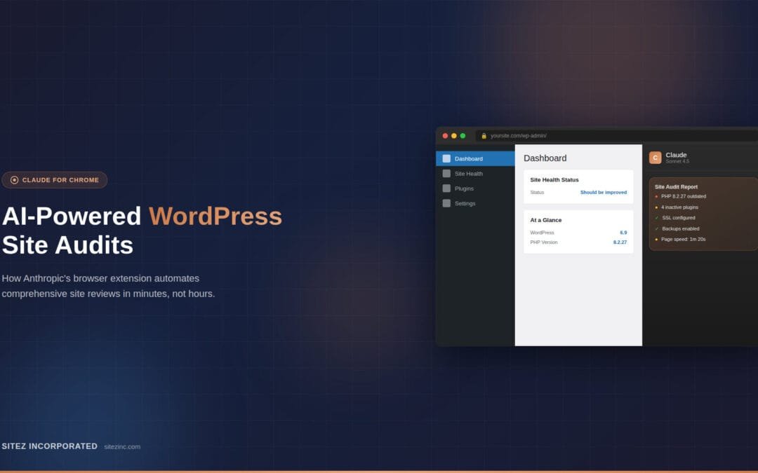 How I Used the Claude Chrome Extension to Audit a WordPress Site