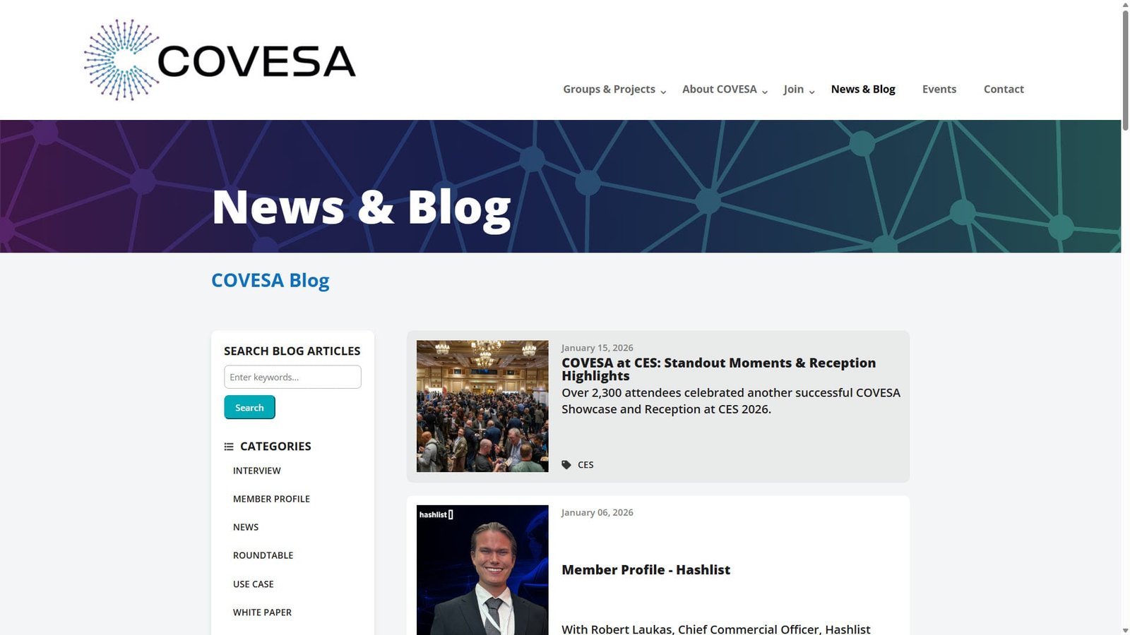 COVESA - News & Blog