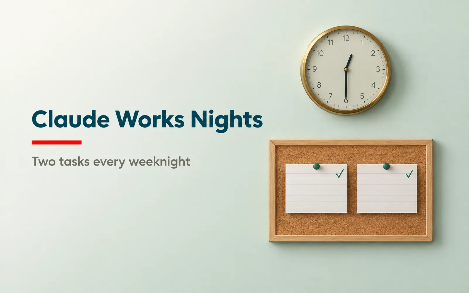 Weeknight Work Routine Title Card with Midnight Deadline Theme