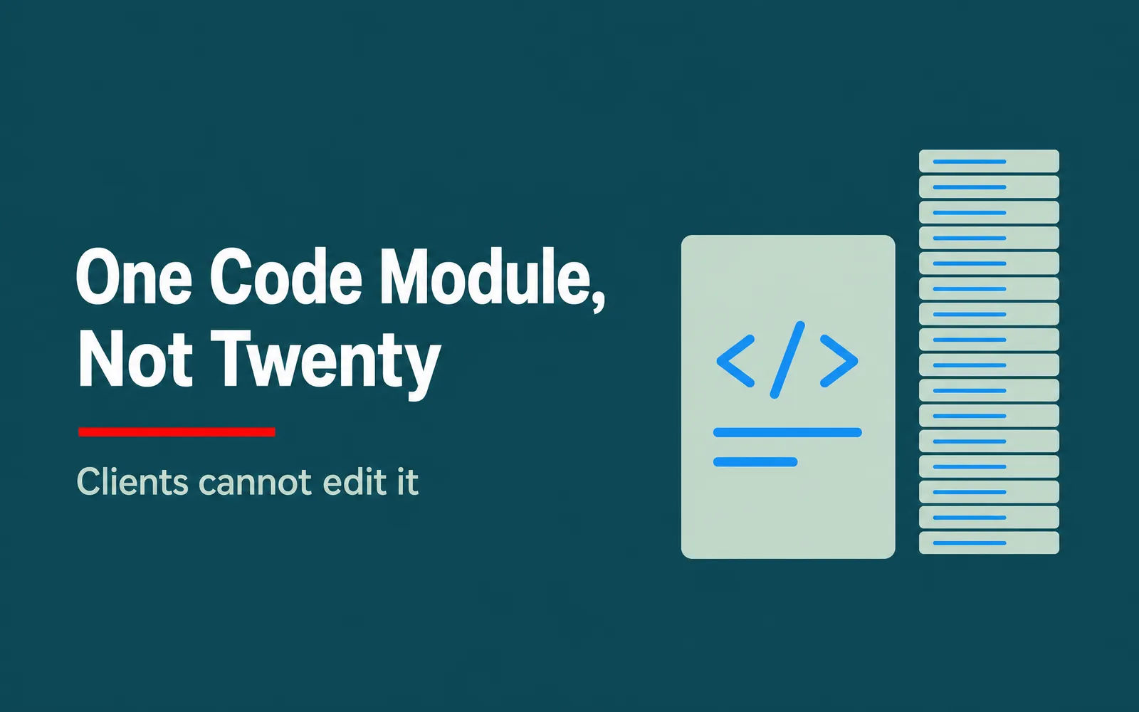 One Module vs Many