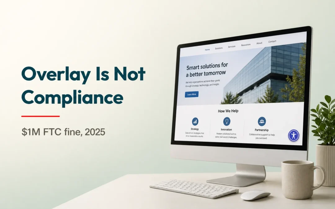 An Accessibility Overlay Is Not Compliance, and a WAVE Score Is Not an Audit