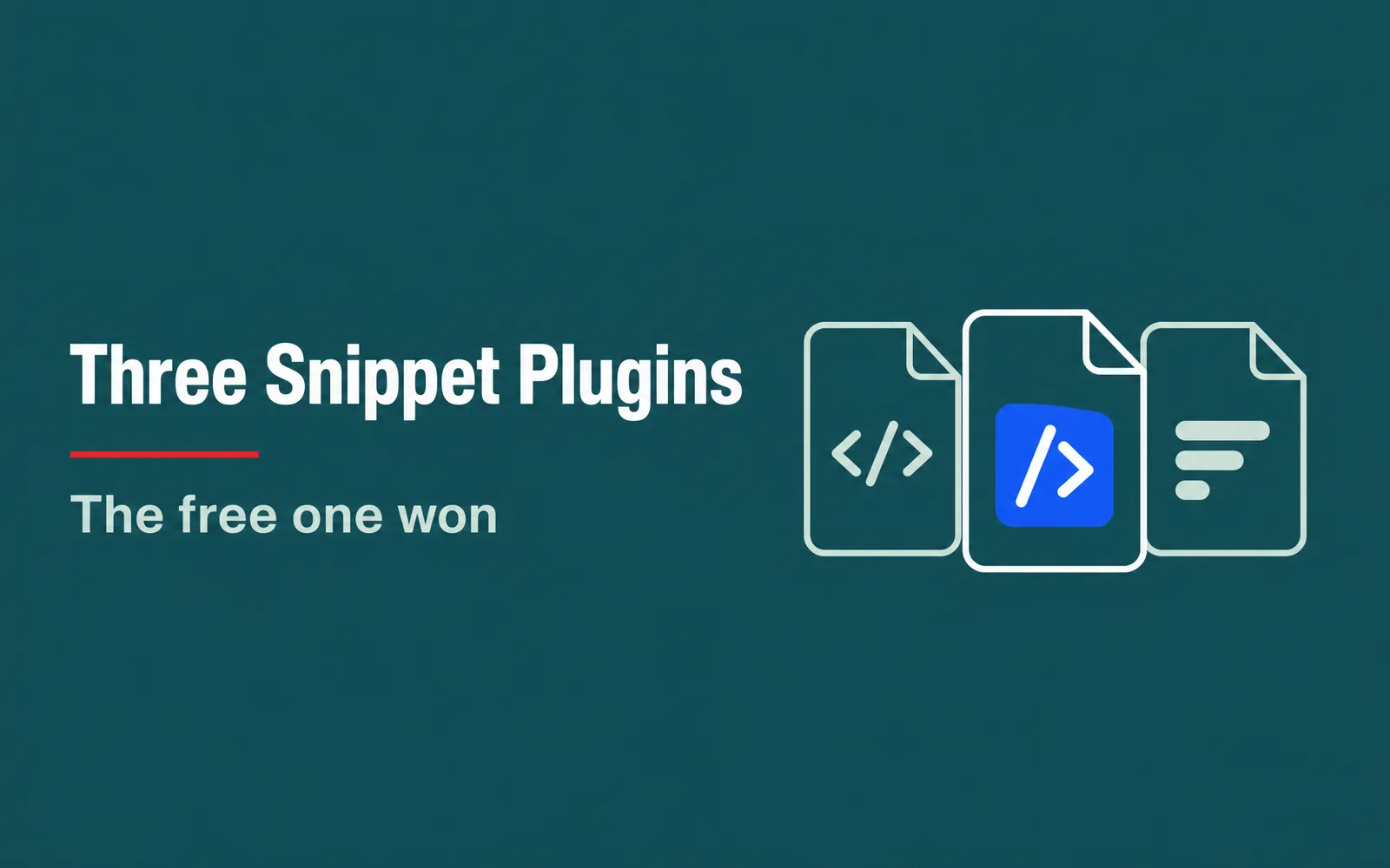 Three Snippet Plugins Card
