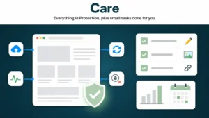 Care, a WordPress care plan from Sitez Incorporated